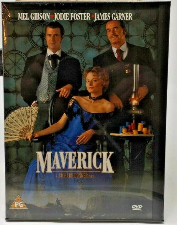 Maverick [1994] (DVD) Mel Gibson, Jodie Foster, James Garner, Graham Greene Brand New