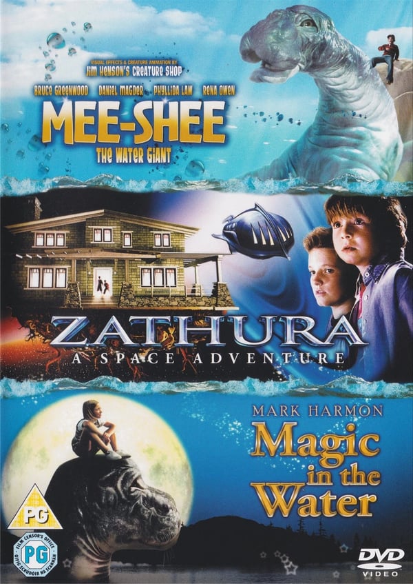 Perhe-elokuvat DVD: Mee Shee Water Giant, Zathura, Magic In The Water