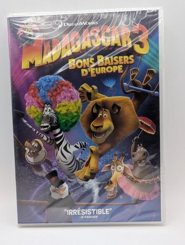 MADAGSCAR 3 BONS BAISERS D EUROPE DVD . Brand New MADAGSCAR 3 BONS BAISERS D EUROPE DVD . Brand New