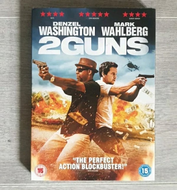 2 Guns DVD (2013) & Card Sleeve, Wahlberg Washington, Kormakur (DIR) 2013 Brand New