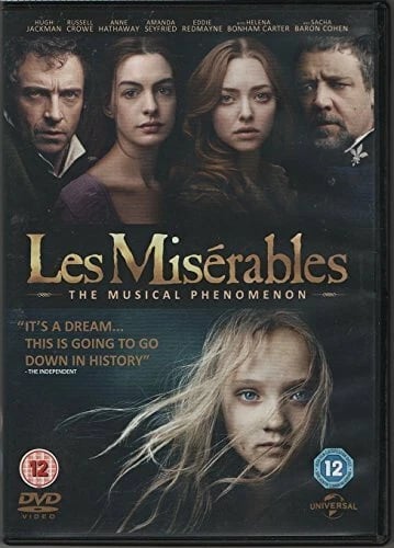 Les Misérables DVD (2013) Musikal med Hugh Jackman