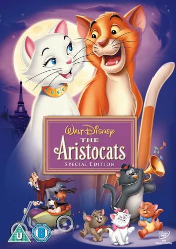 The Aristocats DVD (2008) Wolfgang Reitherman cert U Brand New