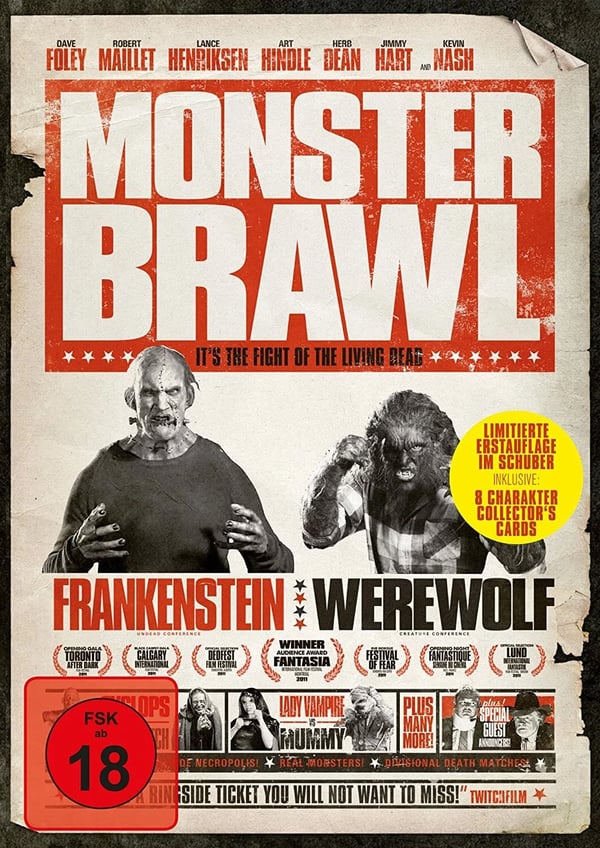 Monster Brawl - DVD i samler-slipcase med 8 kort