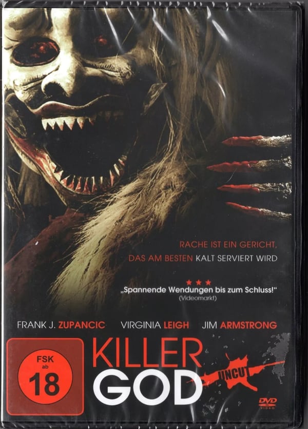 Killer God - UNCUT DVD - Horror - Frank J Zupancic, Virginia Leigh - 2010 Brand New