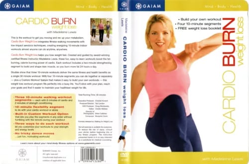 CARDIO BURN / VEKTTAP - GAIAM (DVD) med Madeleine Lewis