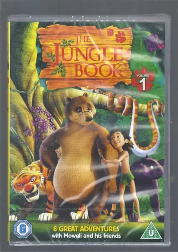 THE JUNGLE BOOK VOLUME 1 - / - R2 DVD - 8 GREAT ADVENTURES Brand New