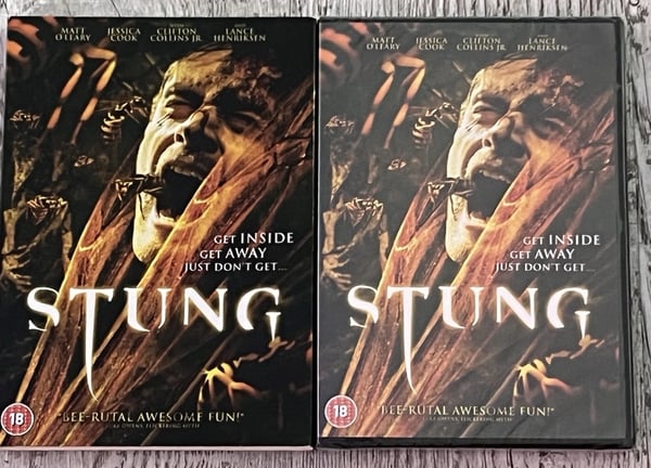 Stung on DVD Horror 2015 And & Slip-Case Brand New