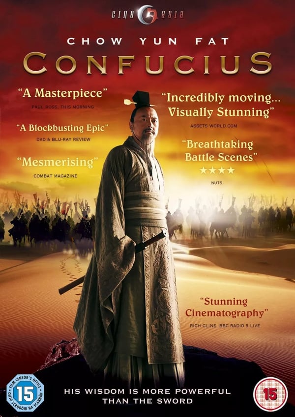 CONFUCIUS (2010) (DVD 2010) RGN 2 BBFC 15 CHOW YUN FAT MANDARIN W/ ENGLISH SUBS Brand New