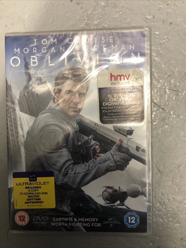 Oblivion DVD Tom Cruise, Morgan Freeman. (2013) Brand New