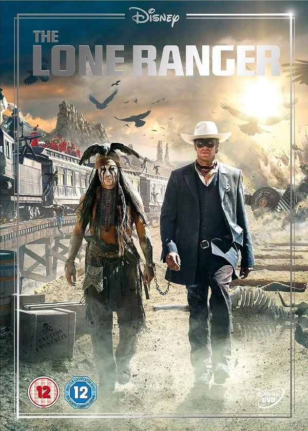 The Lone Ranger DVD Disney Johnny Depp som Tonto (2017)