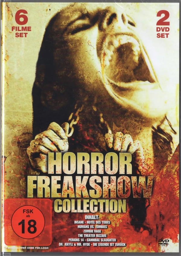 Horror Freakshow Collection- DVD -German- 6 Films: Insane, Humans Vs Zombies Brand New