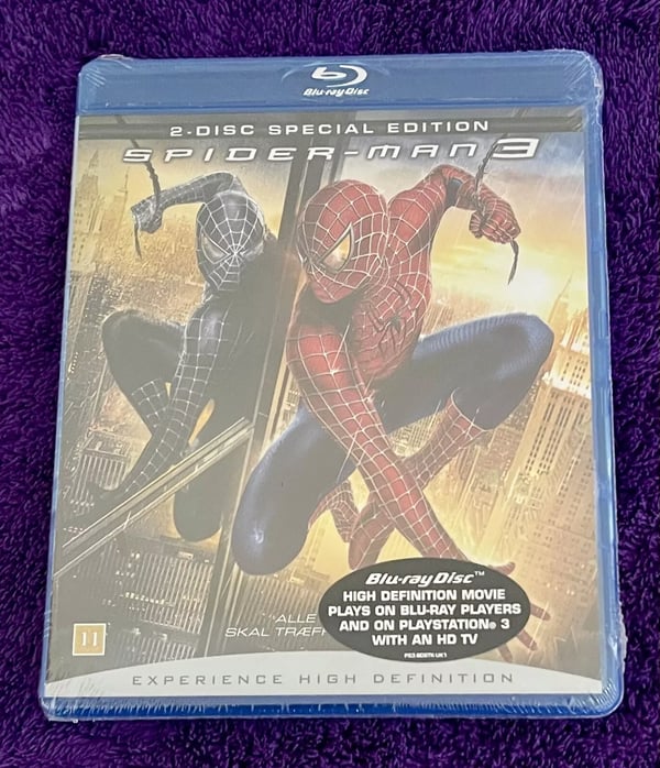 Spiderman 3 Blu-ray DVD (2007) Tobey Maguire Brand New