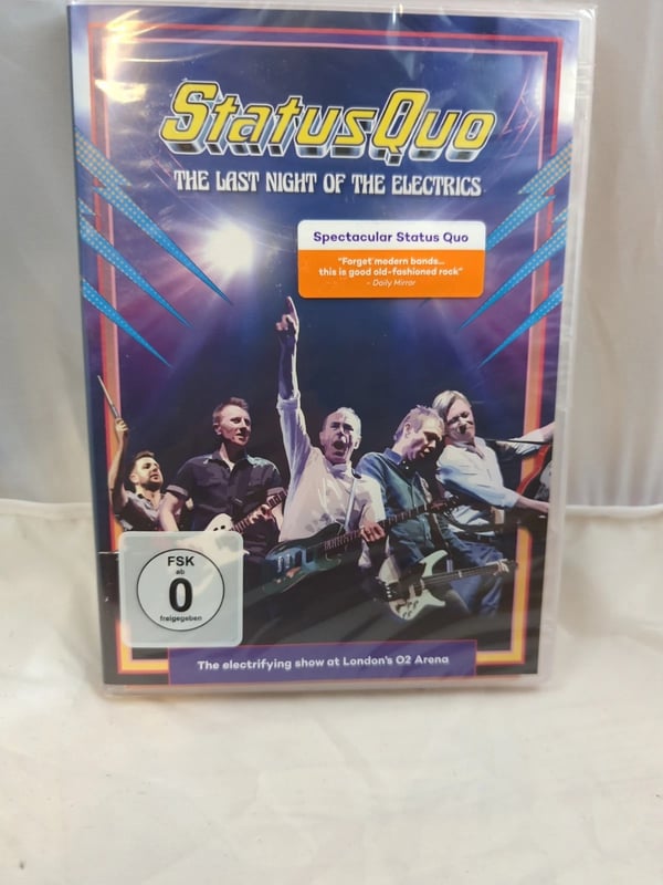Status Quo Last Night of the Electrics DVD (2017) London's O2 Arena Live Rock Brand New