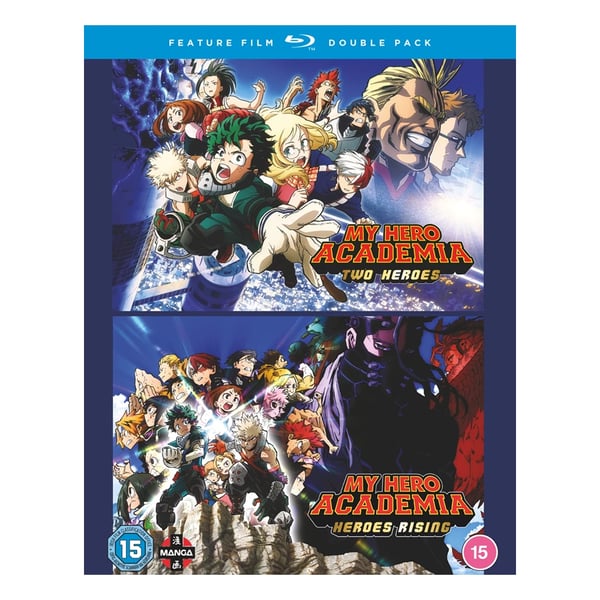My Hero Academia: Two Heroes/My Hero Academia: Heroes Rising [15] Blu-ray Brand New