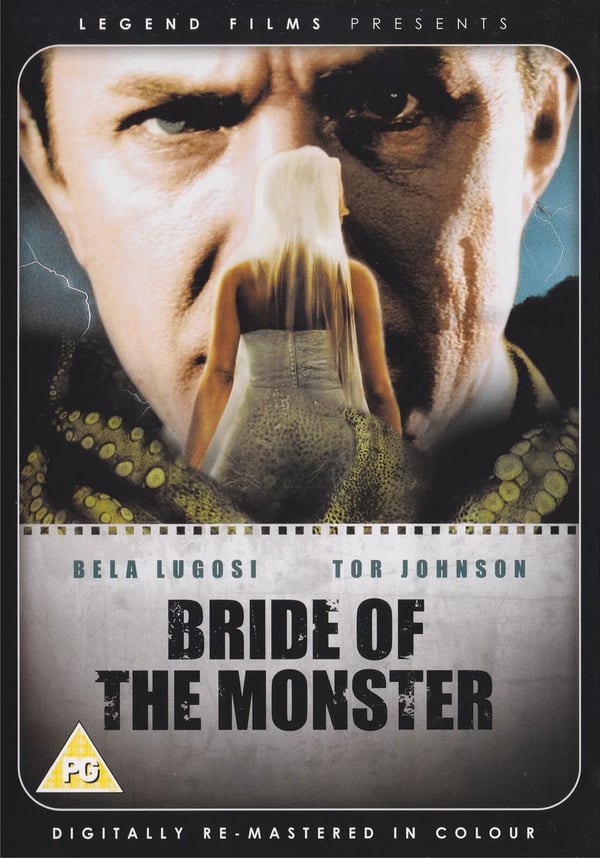 Bride Of The Monster (DVD, alue 2) Bela Lugosin, Tor Johnsonin kanssa