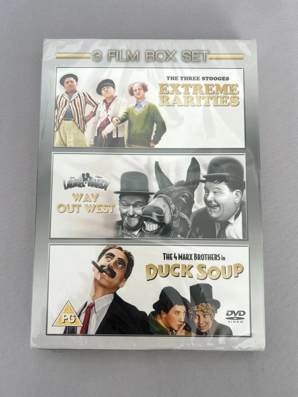 The Three Stooges: Extreme Rarities/Way Out West/Duck Soup DVD Brand New