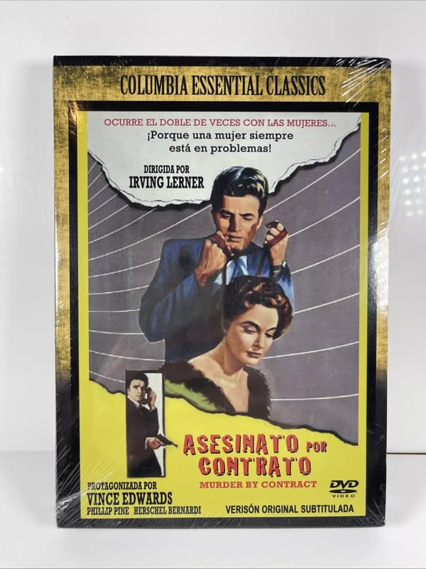 MURDER BY CONTRACT (1958) DVD R2 VINCE EDWARDS, PHILLIP PINE, Brand New MURDER BY CONTRACT (1958) DVD R2 VINCE EDWARDS, PHILLIP PINE, Brand New