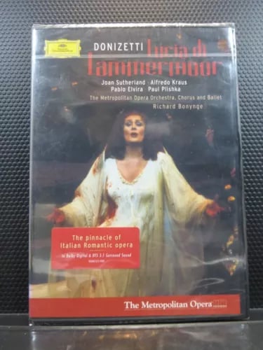 Donizetti / Bonynge - Lucia Di Lammermoor (DVD, 2010) / Brand New