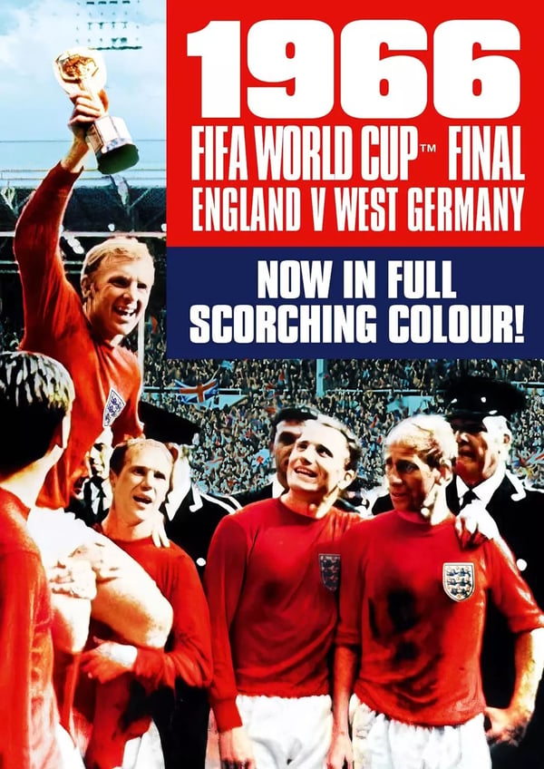 1966 FIFA VM-finale: England mot Vest-Tyskland i farger (DVD)