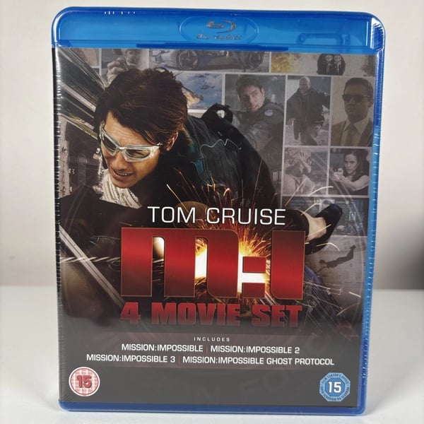 Mission Impossible Quadrilogy Blu-ray 1996 Region Free + DVD R2 Brand New