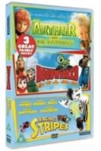 Arthur and the Invisibles/Hoodwinked/Racing Stripes DVD Family Freddie Highmore Brand New