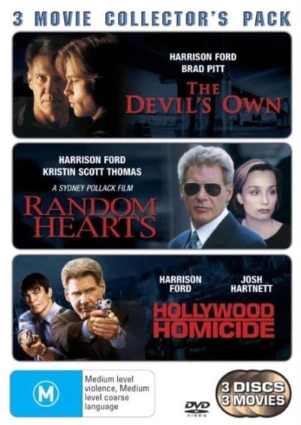 Action & Eventyr DVD: The Devil's Own / Random Hearts / Hollywood Homicide Action & Eventyr DVD: The Devil's Own / Random Hearts / Hollywood Homicide