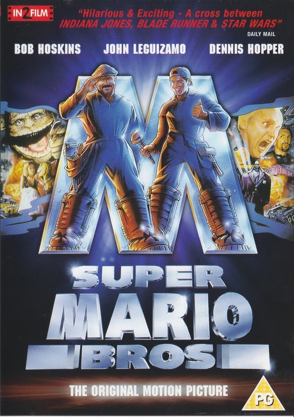 Super Mario Bros (1993) - DVD med Bob Hoskins, Dennis Hopper