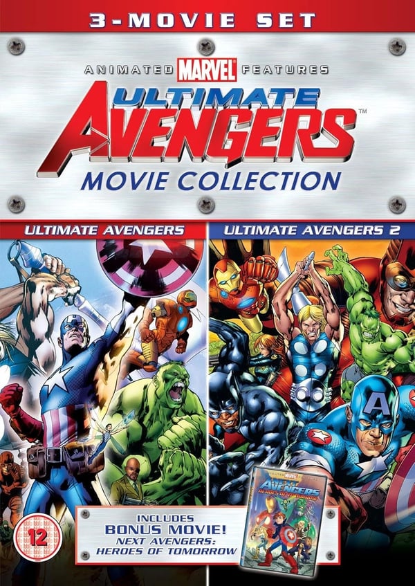 Ultimate Avengers - 3 Movie Collection (DVD, 2012, Box Set) - Brand New