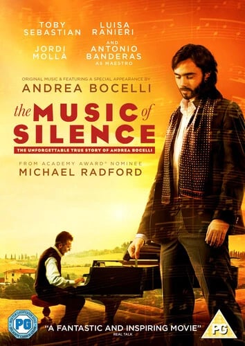 The Music of Silence DVD (2018) Antonio Banderas, Radford (DIR) cert PG Brand New