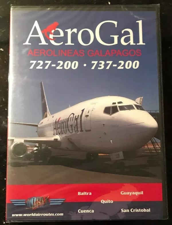 AeroGal AEROLINEAS GALAPAGOS 727-200 737-200 DVD (Just Planes Videos) AeroGal AEROLINEAS GALAPAGOS 727-200 737-200 DVD (Just Planes Videos)