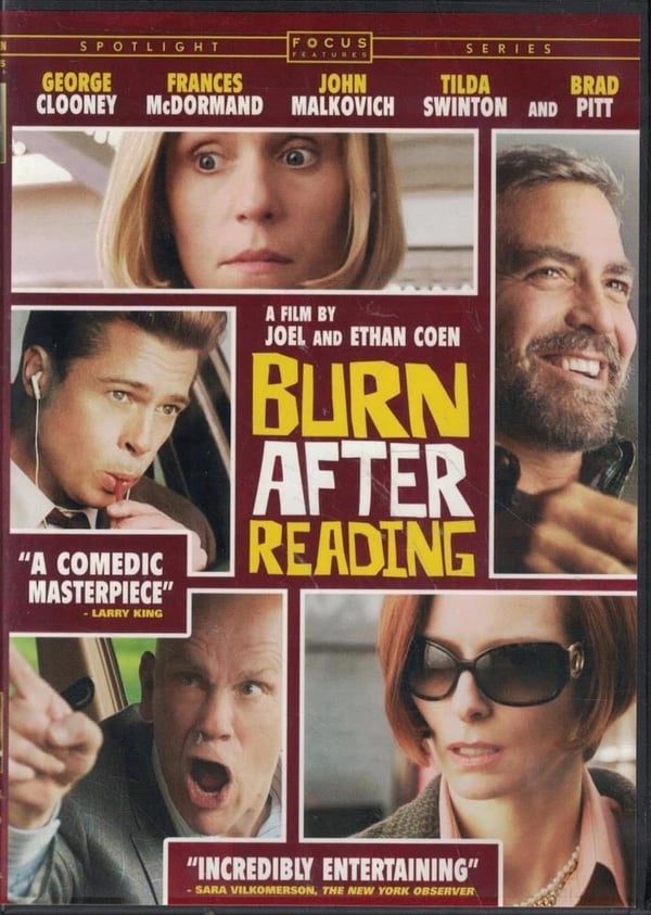 Burn After Reading [DVD] [2008] – Komedie med Brad Pitt