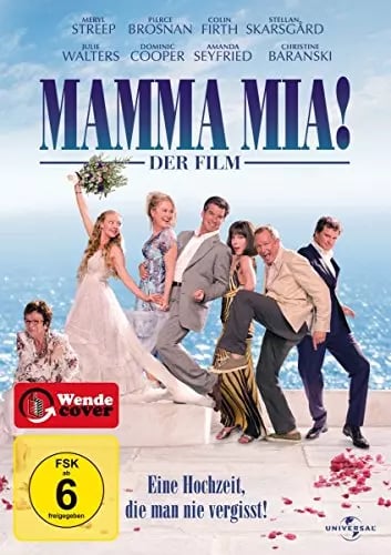 Mamma Mia! DVD (2008) Meryl Streepin tähdittämänä Mamma Mia! DVD (2008) Meryl Streepin tähdittämänä
