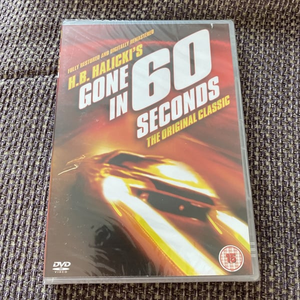 Gone In 60 Seconds - H.B. Halciki's 1974 Original Classic R2 DVD Brand New