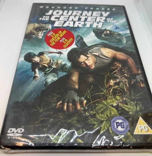 Journey to the Center of the Earth DVD 2D + 3D With Glasses 2 Discs Brand New