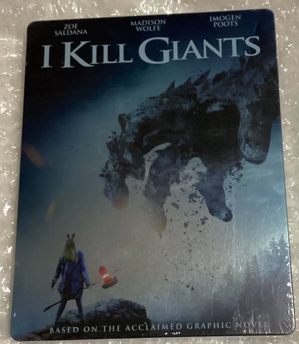I Kill Giants Blu-Ray Steelbook - Fantasy eventyr, Region A US Import