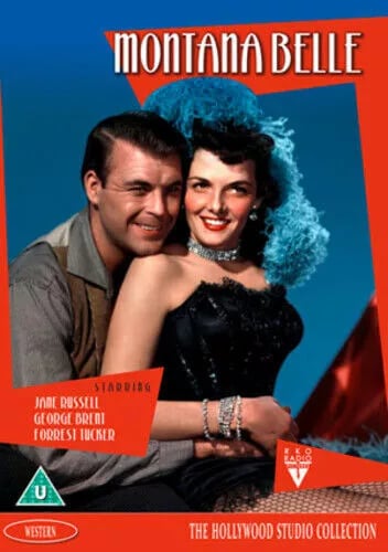 Montana Belle DVD med Jane Russell (1952) Region 0