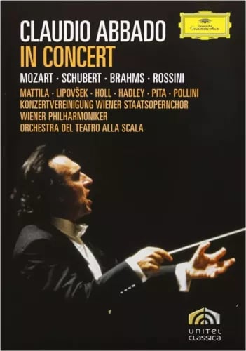 CLAUDIO ABBADO IN CONCERT MOZART-SCHUBERT-BRAHMS-ROSSINI DVD R2 Brand New