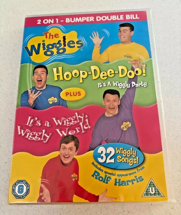 The Wiggles Hoop-Dee-Doo Plus It's a Wiggly Wiggly World Brand New