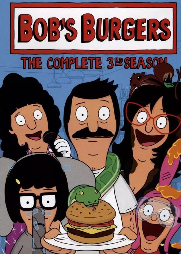 Bob's Burgers: The Complete 3rd Season DVD Comedy (2012) H. Jon Benjamin Brand New
