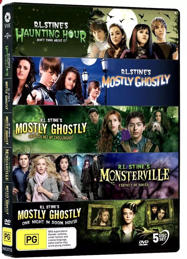 R.L. Stine Collection: 5 film (DVD) Spøgelsesagtige, Monsterville, Haunting Hour