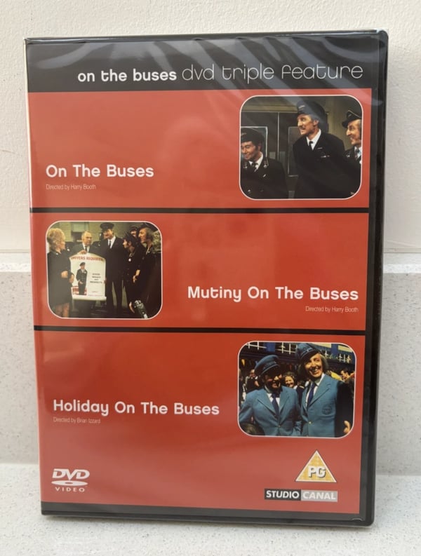 ON THE / MUTINY / HOLIDAY ON THE BUSES DVD Movie Trilogy Brand New