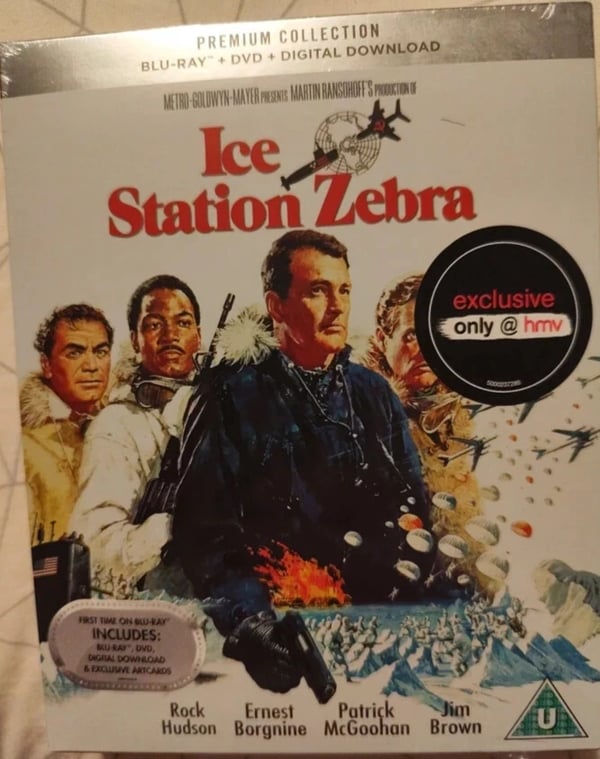 Ice Station Zebra 1968 Premium Collection Blu-Ray + DVD + Ltd Ed Art - Brand New
