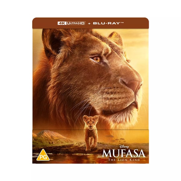 Mufasa: Løvernes Konge Steelbook [PG] 4K UHD Limited Edition