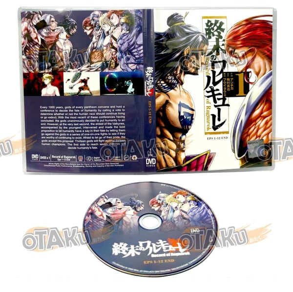 Record of Ragnarok (Sæson 1) - Anime TV-serie DVD (1-12 afsnit) ENG DUB
