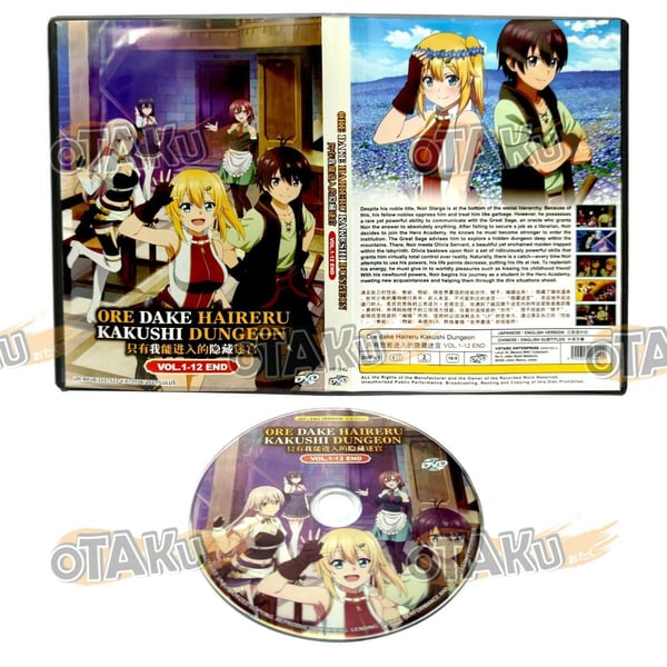 Ore Dake Haireru Kakushi Dungeon - TV DVD (Ep. 1-12) Engelsk Dub Ore Dake Haireru Kakushi Dungeon - TV DVD (Ep. 1-12) Engelsk Dub