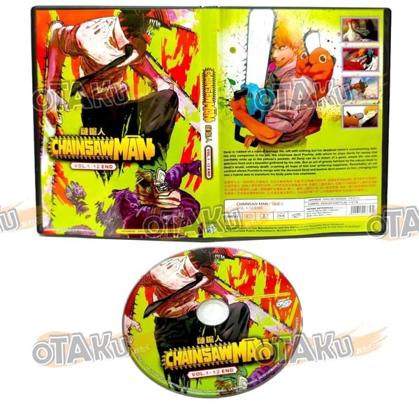 CHAINSAW MAN - ANIME TV SERIES DVD BOX SET (1-12 EPS) (ENG DUB) Brand New