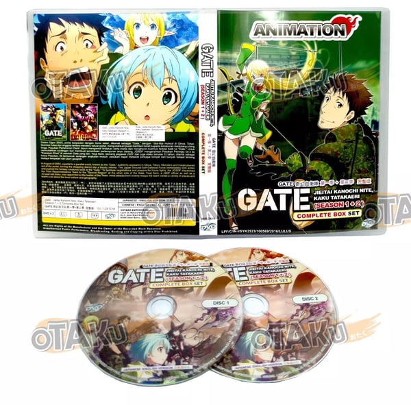 GATE: Jieitai Kanochi nite, Kaku Tatakaeri (Säsong 1+2) - DVD (1-24 avsnitt)