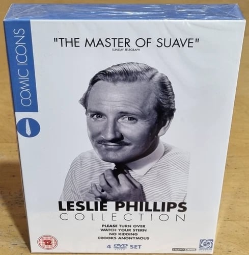 Leslie Phillips Collection 4-Disc DVD Box Set Comic Icons Brand New