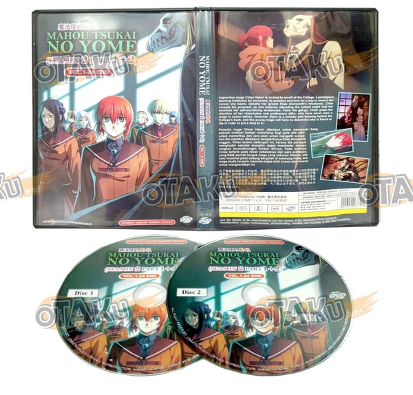Mahou Tsukai no Yome (Sæson 2) - Anime TV DVD (1-24 afsnit), Engelsk dub
