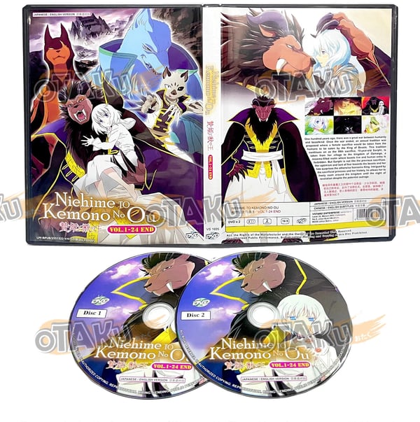 Niehime to Kemono no Ou - Anime TV-sarja DVD (Jaksot 1-24) Englanninkielinen Dubbaus